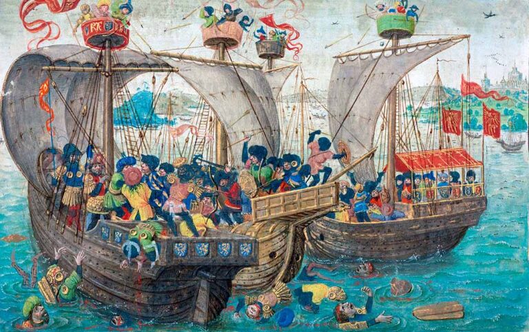 Batallas navales en la Edad Media: navegando por la historia