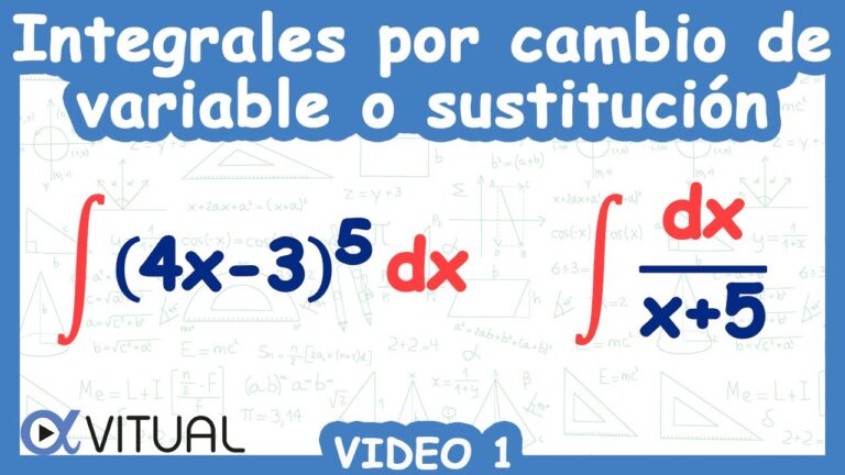 Cálculo práctico: aprende sobre cambio de variable