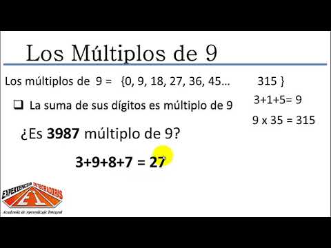 Descubre la definición de múltiplos de 9 en aritmética