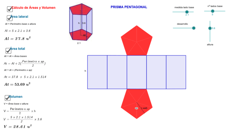 Descubre la definición del área de un prisma en geometría