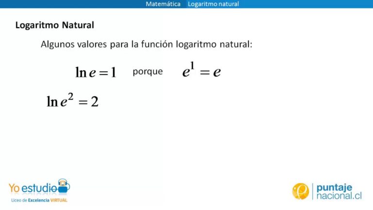 Descubre la esencia de los logaritmos naturales en álgebra