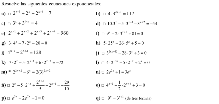 Ejercicios de ecuaciones exponenciales y logarítmicas: ¡domina el álgebra con estas matemáticas!