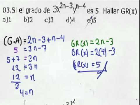 Ejercicios de Monomios: Aprende Algebra y Polinomios
