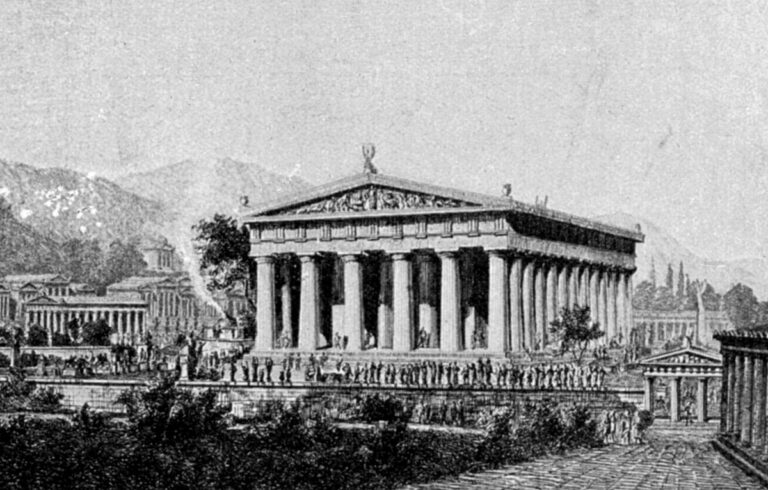 El Templo de Zeus Olímpico en Olimpia: Una maravilla arquitectónica y escultural