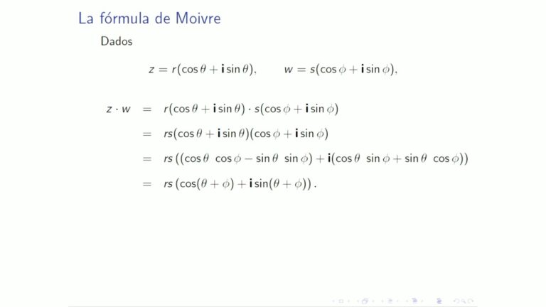 Fórmula de Moivre: Definición y aplicación en aritmética