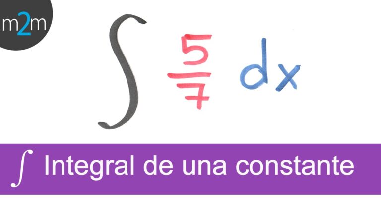 Integrales: Aprende a calcular la integral de una constante en minutos