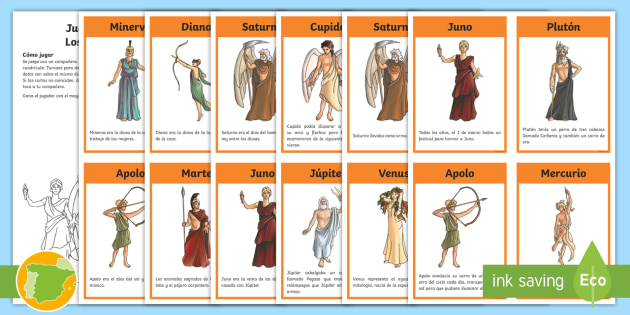 Los Dioses Griegos y Romanos: Nombres e Información